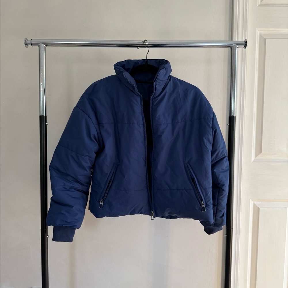 Navy Blue Women's Puffer Jacket